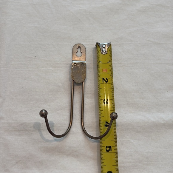 Vintage Metal Double Robe Wall Hook - Picture 3 of 5